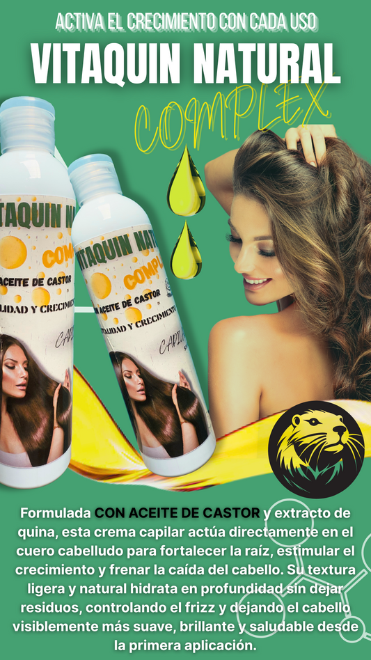 VITAQUIN NATURAL COMPLEX CON ACEITE DE CASTOR - MEGAOFERTA